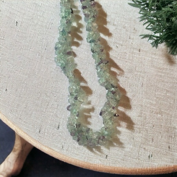 153.15g Green & Purple Amethyst Interwoven Collar Necklace - Picture 5 of 14